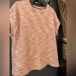 Multicolor Knit Short Sleeve Top New!